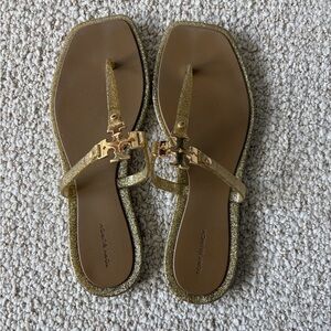 Tory Burch Glittering Gold Sandals
